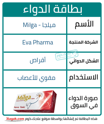 ميلجا (Milga) دواعي الاستعمال، الأعراض، السعر، الجرعات | علاجك